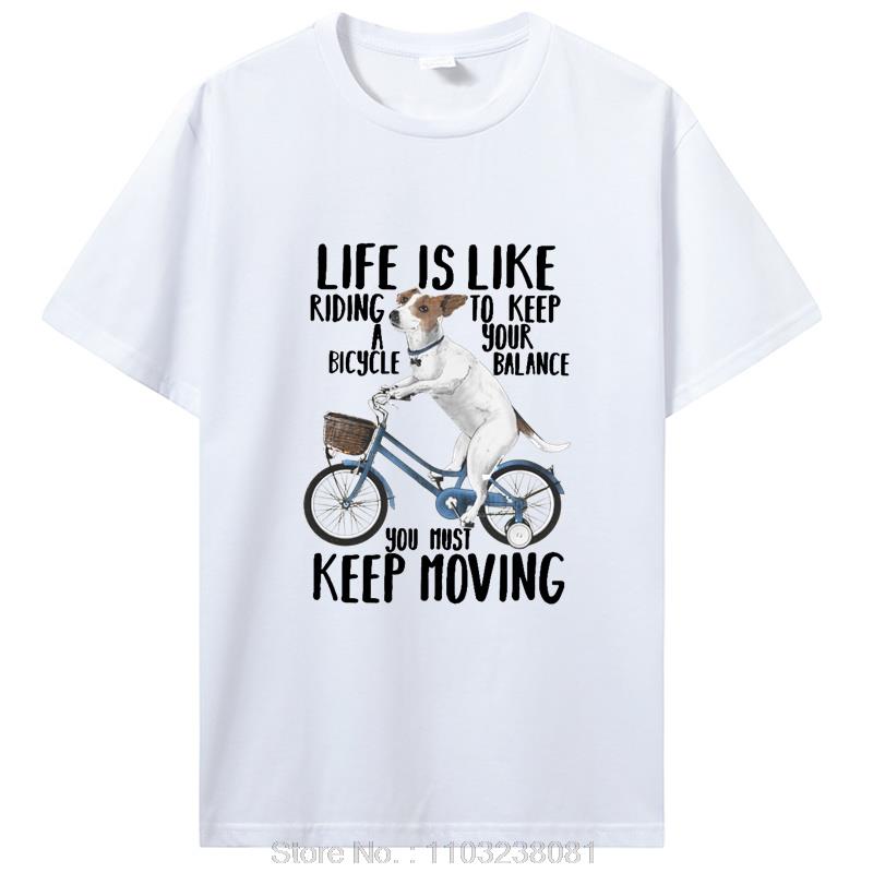 Humorous Jack Russell Terrier Tshirt Casual Cycling Tshirt Dog Lovers Tshirt Womens Clothing Summer Streetwear Personality