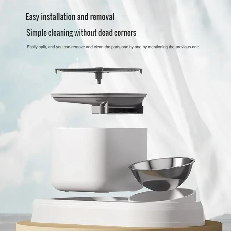 Automatic Cat Feeder and Drinker Combo Cat Water & Food Bowl Cat Water Fountain Recirculate Filtring Water Dispenser Pet Supplie