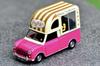 Tiny City Scale Diecast Model Car Morris Mini Ice Cream Van 1/50 (Wine Red)