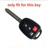 Silicone Car Key Case Fob Cover For Toyota Camry 2012 2013 2014  Corolla 2014  Prius C 4 Buttons Key Chain Wallet