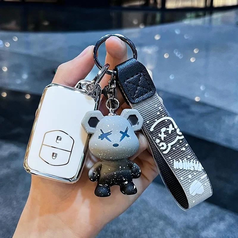Fashion NEW TPU Car Key Case for Toyota Aqua RAV4 Land Cruiser Camry Prado Corolla Prius Cover Keyless Remote Fob 2 3 4 Buttons