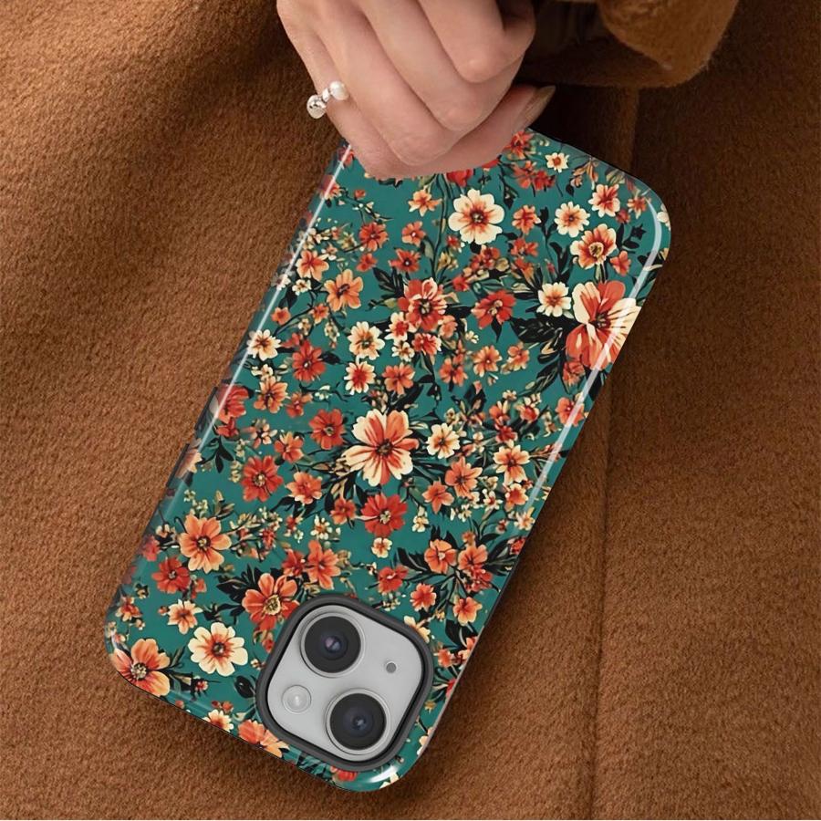 Coque Souple Capa pour Apple iPhone 17 16e 12 14 XS XR 13 15 Plus Pro Max 16 Air 11 Rétro Petite Fleur Mode