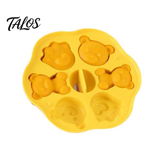 Easy Release Pastry Molds Silicone Bear Cake Mold, Steamer Safe Food Baking Pan for Kids, Grade Non Stick Reusable Heatproof Muffin Pudding