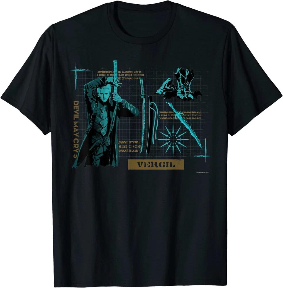Devil May Cry 5 Vergil TShirt Black Capcom Japan Limited Cosplay M