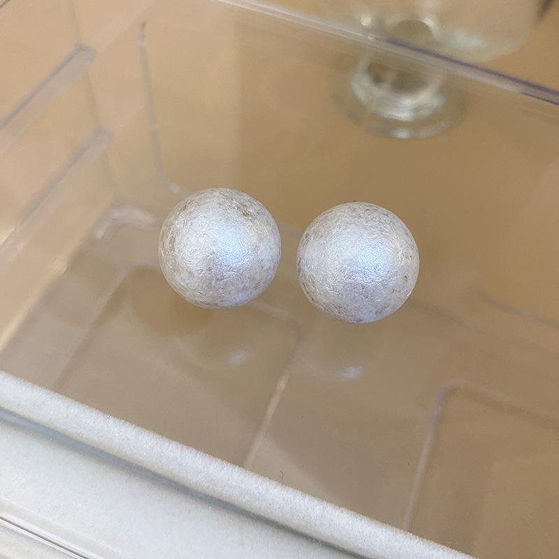 Baroque Pearl Diamond Bow Earrings Personality Earrings French Celebrity Earrings Women