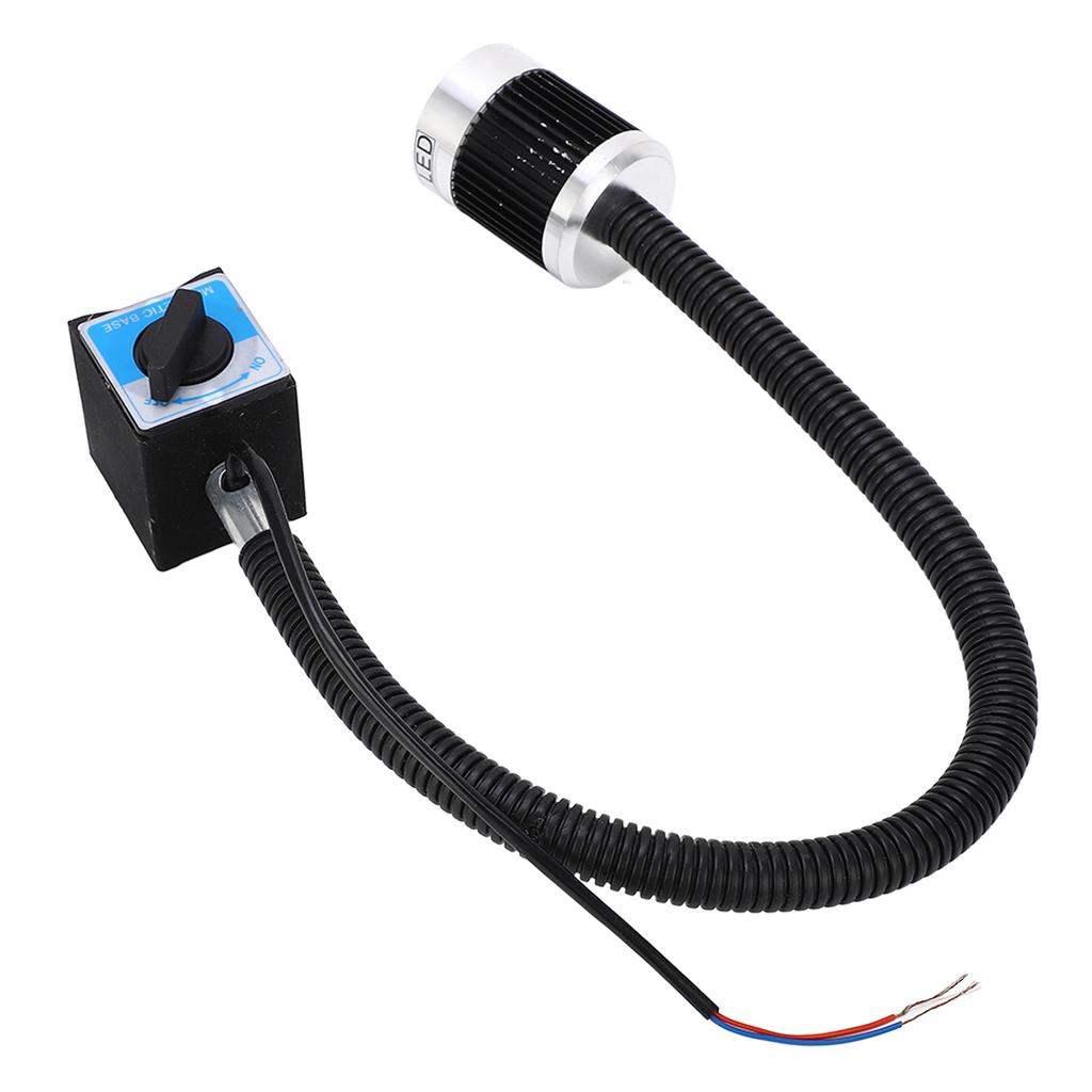 LED Machine Tool Lamp Flexible Gooseneck Magnet Base High Bright Soft White Lighting CNC Lathe