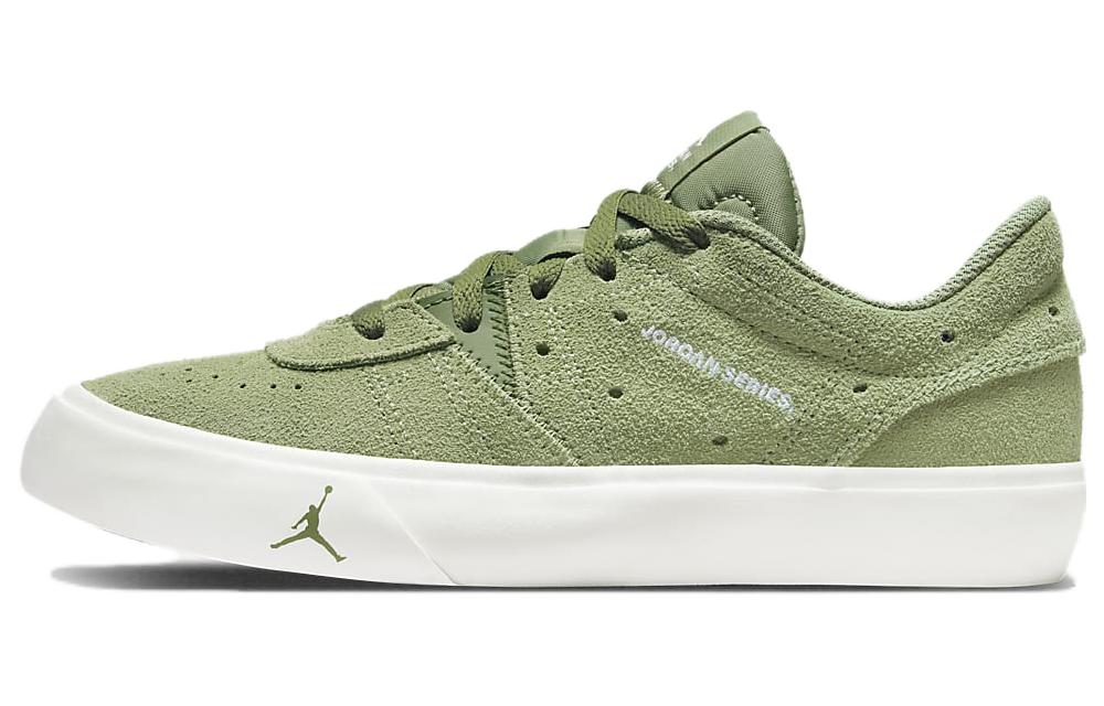 Jordan Air Jordan Series Comfortable Slip Resistant Cushioning Low top Kids' Skateboarding Shoes Green White Teenagers DN3205-300