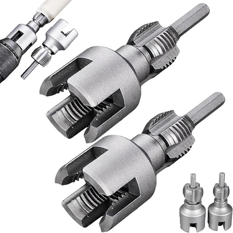 High Speed Electric Drill Pipe Threading Tool For DN15 DN20 Water Pipe With 4/6 Points Double Ended Internal External Cutting