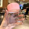 Zhenqi Portable 300ml Glass Mug with Lid