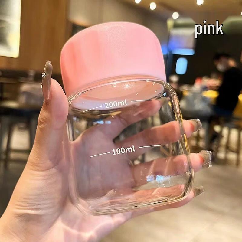 Zhenqi Portable 300ml Glass Mug with Lid