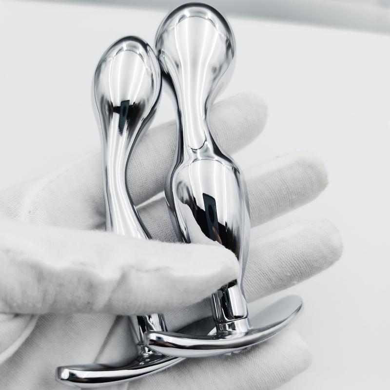 Metal Anchor Base Anal Plug Outdoor Butt Plug Stainless Dildos Women'S Vaginal Plug Adult Couple Gay Masturbating Intimate Toys