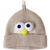 Babywollmütze Herbst und Winter Koreanische Version Kinder warme Überziehmütze niedlich super niedlich große Augen Männer und Frauen Kinder Strickmütze