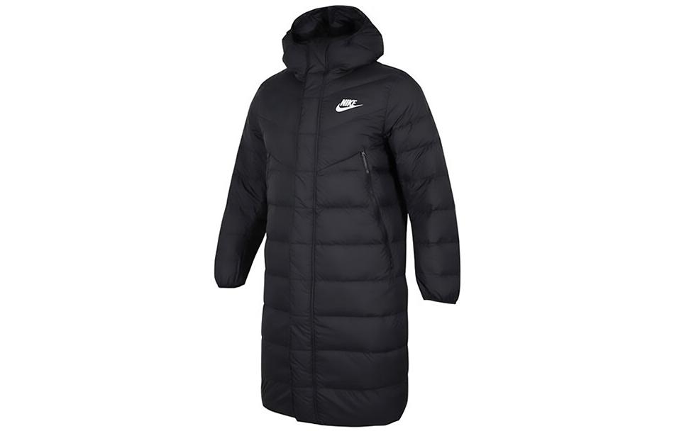 Nike Down Jackets Men`s Black Hooded