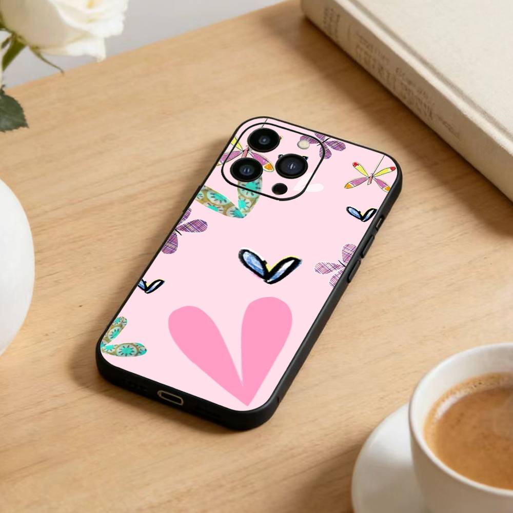 

Мультяшный чехол для телефона D-Charlie and Lola для iPhone 17 16 15 14 13 12 Max Plus Силиконовый черный чехол iPhone16pro