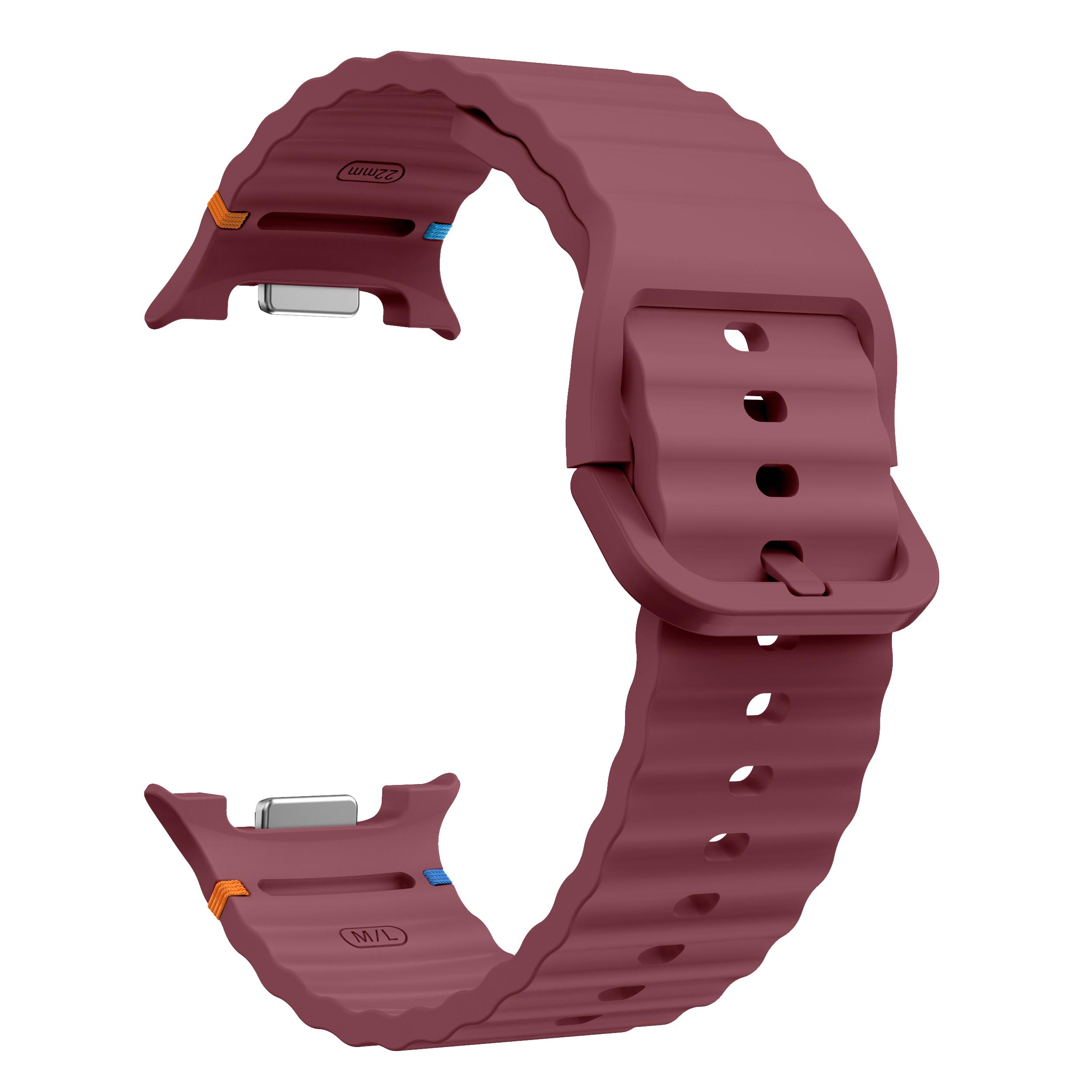 

Original Band for Samsung Galaxy Watch 8 strap 44mm 40mm sport Silicone No gaps Bracelet correa Galaxy Watch8 8 classic bands Watch 8 classic вина червоного кольору
