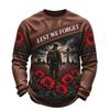 Men's Knit Crewneck Long Sleeve Shirt for Casual or Everyday Wear