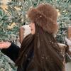 Fashion Headwear Fluffy Fur Winter Hat Thicken Bucket Hat Solid Color Cold Windproof Berets Chrismas Gifts