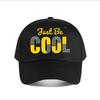 Just Be Cool Rhinestone Glitter Baseball Cap Fashion Unisex Sunhat Womens Outdoor Sports