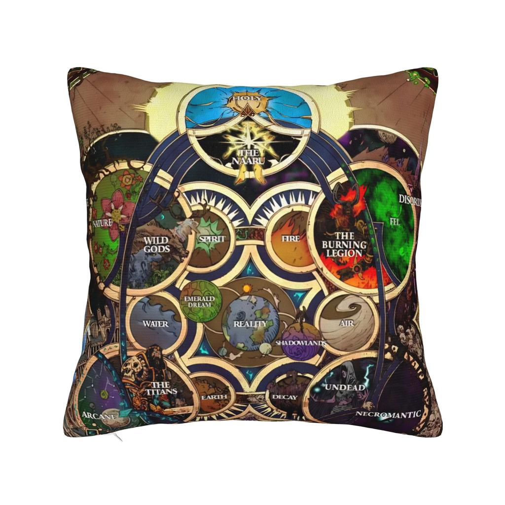 World of Warcraft Game  Pillow Case  Morden Pillow Cover Soft Pillowcases For Sofa Couch Bed Living Room