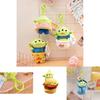 Disney Toy Story Alien Plush Doll Pendant Doughnut Hamburger Keychain Kid Gift