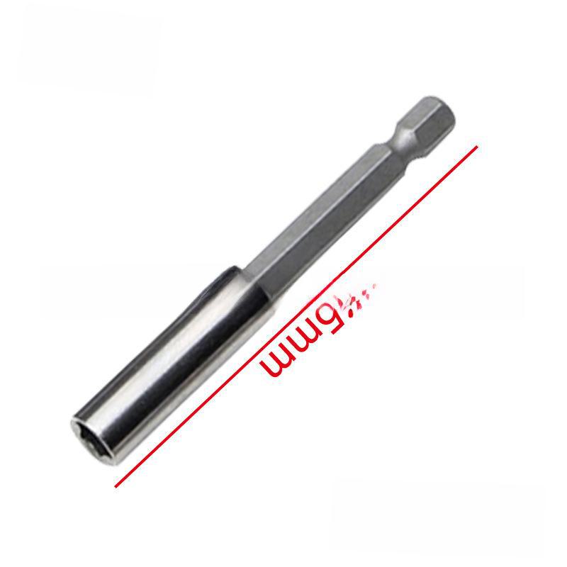 Hex Handle Extension Rod Set: 60/75/100/150mm - 1/4" Quick Change Batch Head Connector.