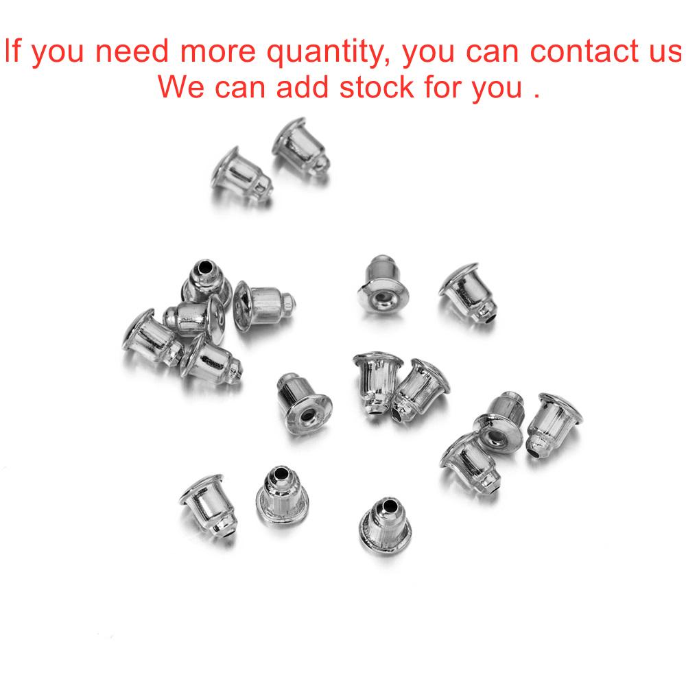 50-200pcs/lot Earring Studs Backs Stopper Scrolls Ear Findings DIY Blocked caps Earring Backs Stoppers Ear Accessories Supplies