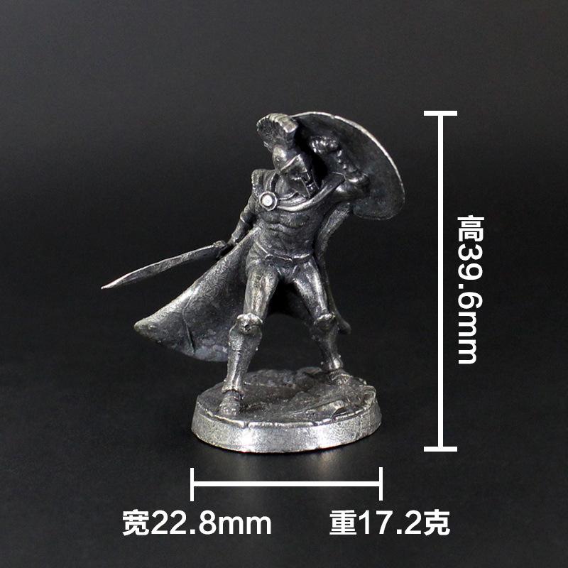 

1 шт., древние спартанские римские солдаты, фигурки, миниатюры, винтажные металлические солдаты, модель, статуя, настольный орнамент, подарок