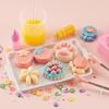 Kit silicon moale DIY pentru strâns alimente pentru copii și adulți, jucării de strâns pentru decompresie, serie creativă de deserturi, jucărie handmade