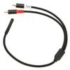 3.5mm to 2RCA Cable Female to Male Stereo Bidirectional Gold Plated Sound Y Splitter Cord for Phone MP3 Speaker 11.8in