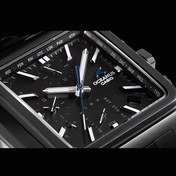 Casio Pánské čtvercové hodinky OCEANUS OCW-T5000B-1AJF [OCEANUS CLASSIC LINE] černé titánové analogové