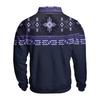 Men's Print Western Button Front Pullover Hoodie, Long Sleeve Sweatshirt