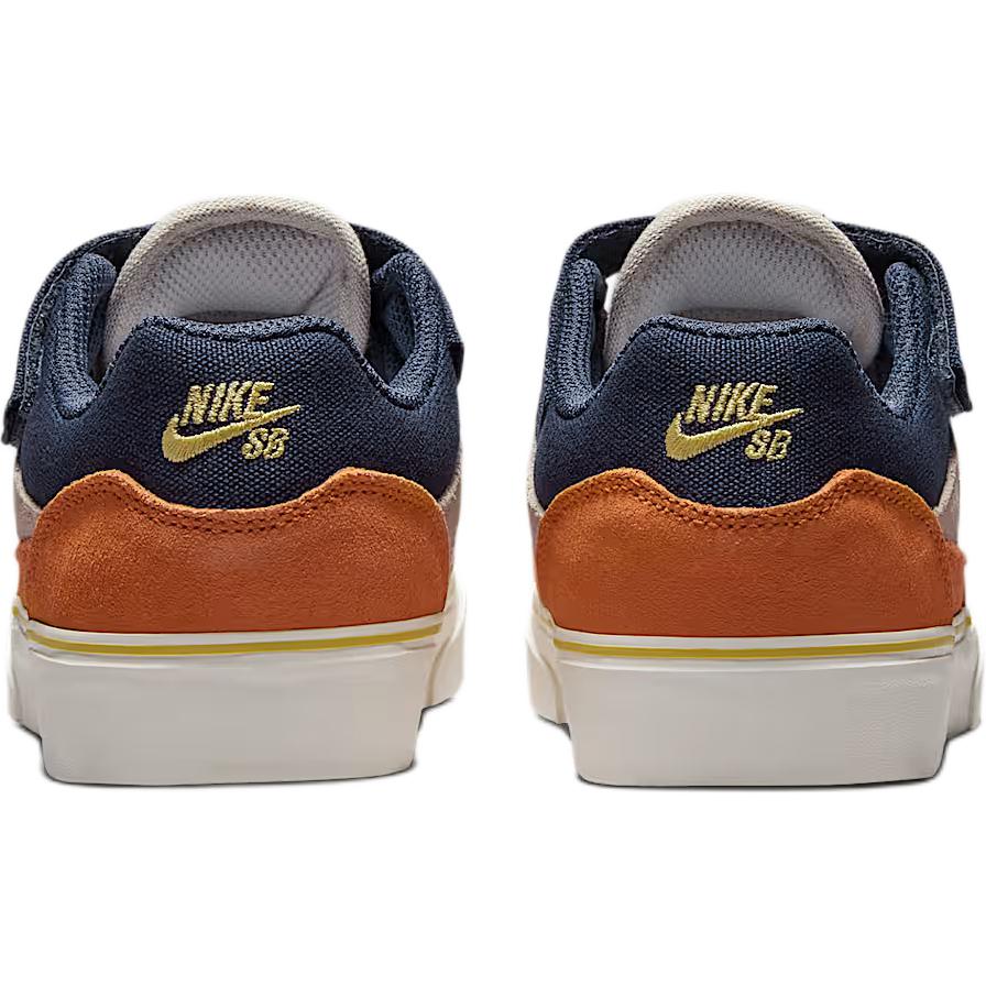 New Nike SB MALOR Anti Slip Wear Resistant Low Top Skateboard Shoes Brown Blue Kids' HF1206-100