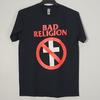 BAD RELIGION Crossbuster 2XL Oficiální tričko Černé Pánské Logo kapely Unisex tričko