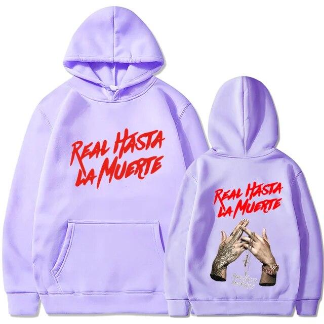 2022 NEW Printed Hoodies Sweatshirt Coat Real Hasta La Muerte casual Tracksuit Costume Unisex Women Clothing Anime Pullover Hoodie Unisex