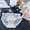 Women's Summer Sexy Leopard Print Hollow Ice Screen Lace Briefs