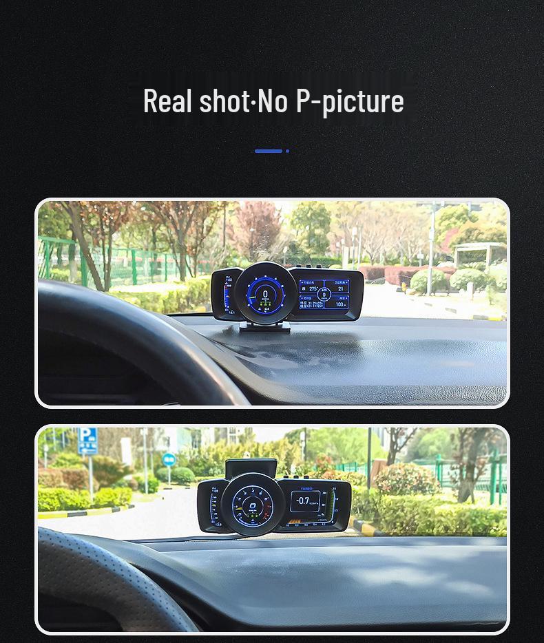 A600 Multi-Function OBD LCD Display: Car Speed, Turbo, Fuel, Temp Monitor