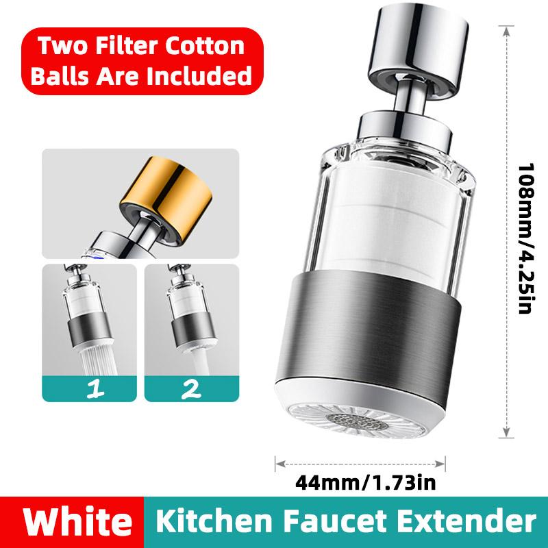 Faucet Filter Nozzle Household Kitchen Water Purifier Splash Proof Extender Vegetable Sink Water Purifier Dual Mode