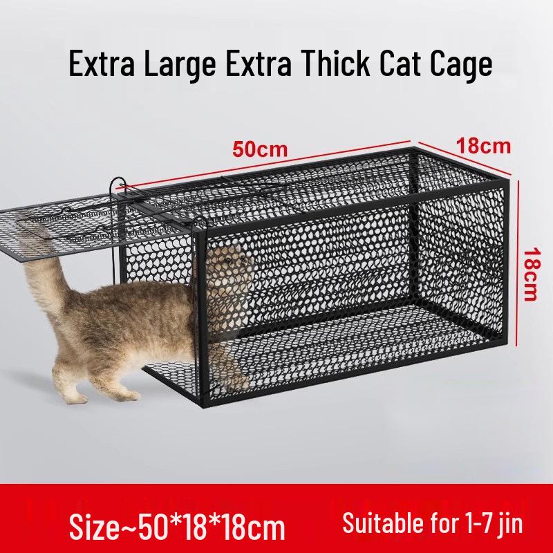 Automatic Cat Trap Cage - Humane and Stylish Rescue Solution