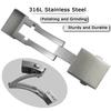 19mm Thickened 316L Stainless Steel Foding Buckle for Longines Rubbe Watchband Hydroconquest L3 Strap Foldover Butterfly Clasp