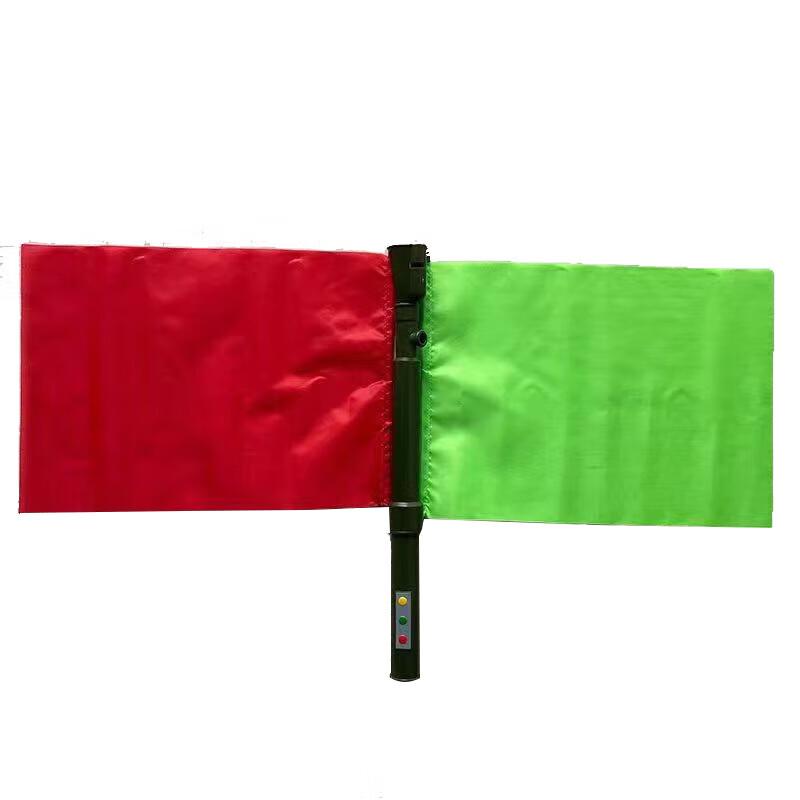 Multi-Color LED Signal Flag with Horn