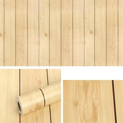 PVC Wallpaper Bedroom Home Background Furniture Wood Grain Self-adhesive Wallpaper Self-adhesive Wall Cloth Waterproof