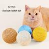 Interactive Sisal Scratch Ball for Cats, 8-10 Cm, for Cleaning Kittens Teeth, Anti-bite, Sound Toy, Pet Supplies