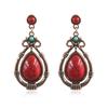 New Fashion Retro Palace Earrings Women's Accessories Water Drop Earrings Jewelry