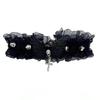 Angel Wings Lace Choker Necklace - Punk Rivet Collar Accessory for Women