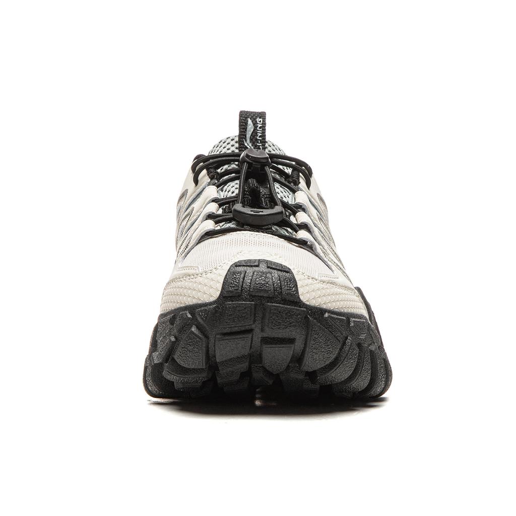 Li Ning Sand Dune Cushioning Slip Resistant Abrasion Resistant Support Low top Outdoor Shoes Women's Gravel White Gray AGCW094-1