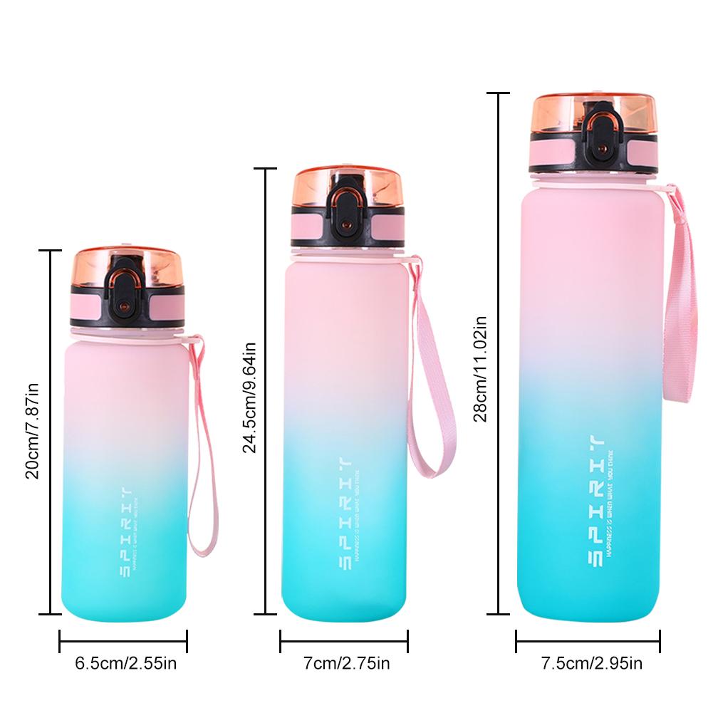 Fitness Sports Water Bottle Leakproof Travel Water Cup Large Capacity Dazzling Color Water Bottle for Fitness Gym Outdoor Sports