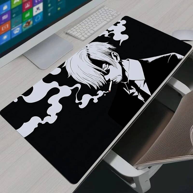 One Piece Sanji Gaming Mouse Pad Gamer Home Computer HD Mousepad XXL Keyboard Pad Carpet NonSlip Office Mouse Mats