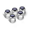 New 2026 Car Sticker Ford New 2025 Hot 5pc Metal Car Logo Tire Wheel Cap Air Valve Stem Cover For Ford Fiesta Focus 3 4 MK3 MK4