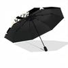 1pc Skull Stars Automatic Open/Close Umbrella, Portable Folding Umbrella, Compact Travel Umbrella For097