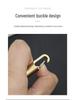 Compact Brass Pill Bottle: Waterproof, Dustproof, Moisture-Proof Storage Jar with Key Hook - Ideal for Travel or Everyday Use.
